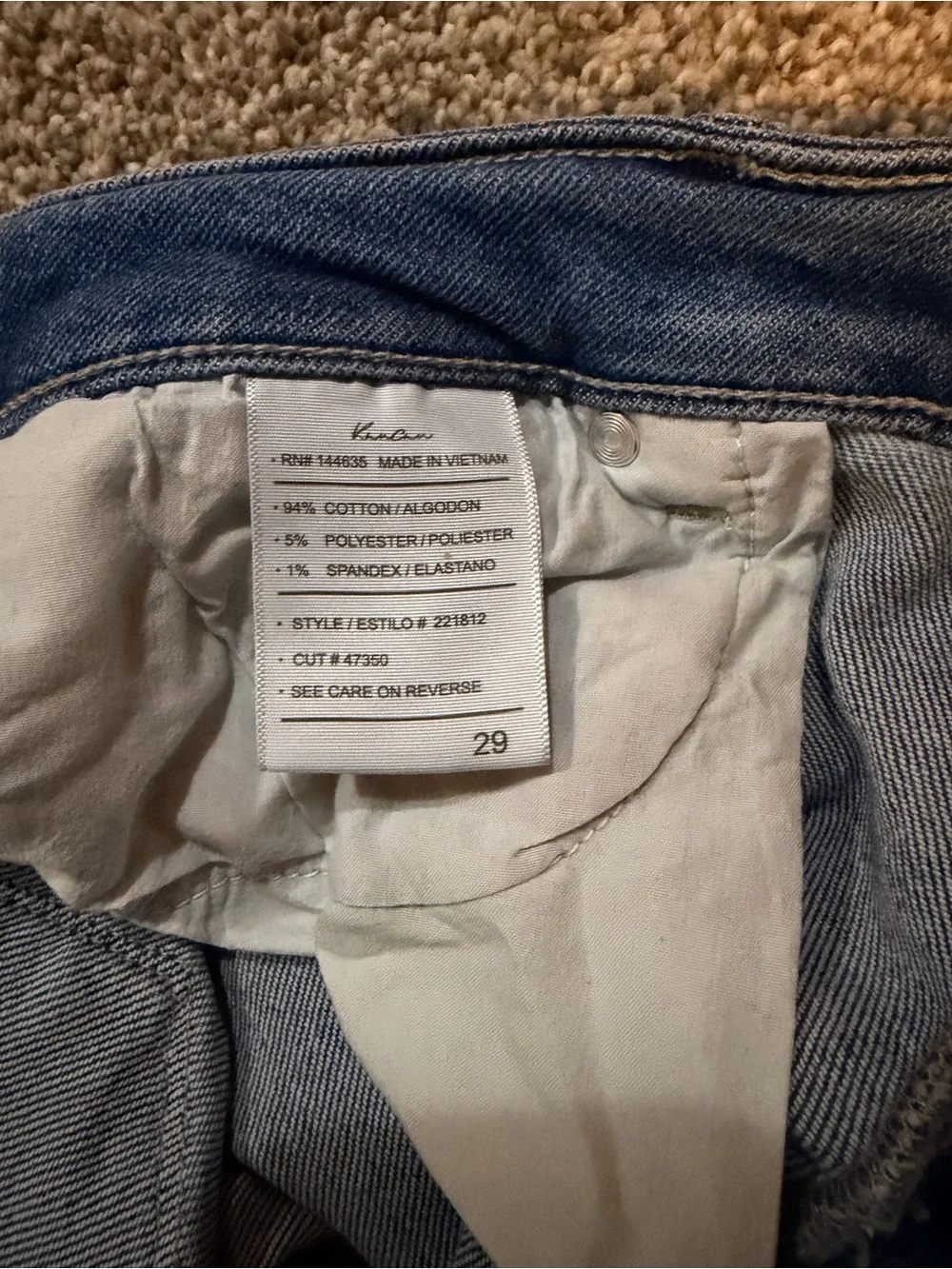 Kut from the Kloth Light Blue Skinny Jeans with Distressed Detail